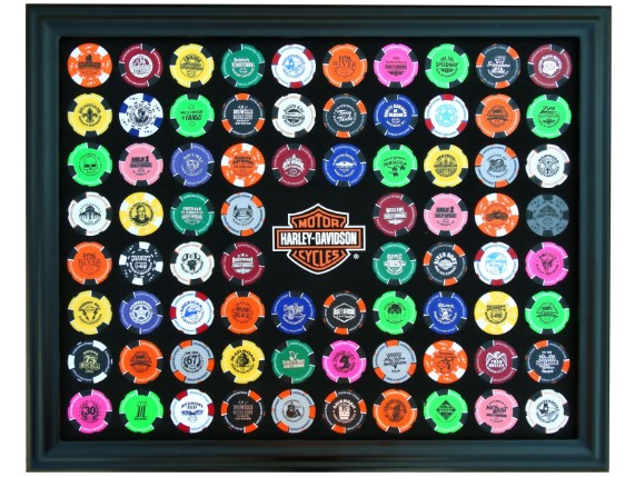 6976, H-D B&S Poker Chip Frame
