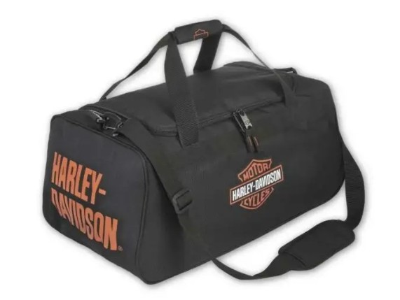 90410-BLKORG, Tasche "Graphic B&S Duffel w/side Sh