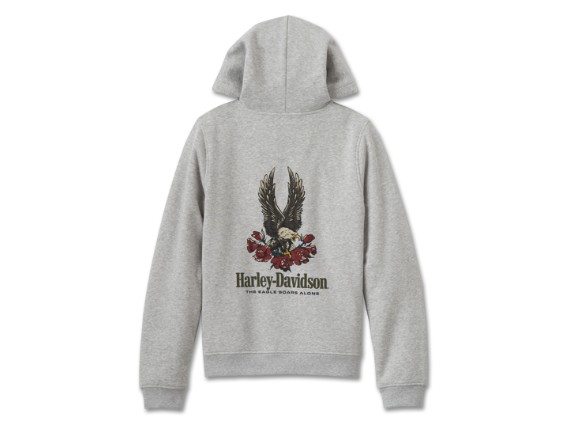 96065-25VW/002S, HOODIE-KNIT,HEATHER GREY