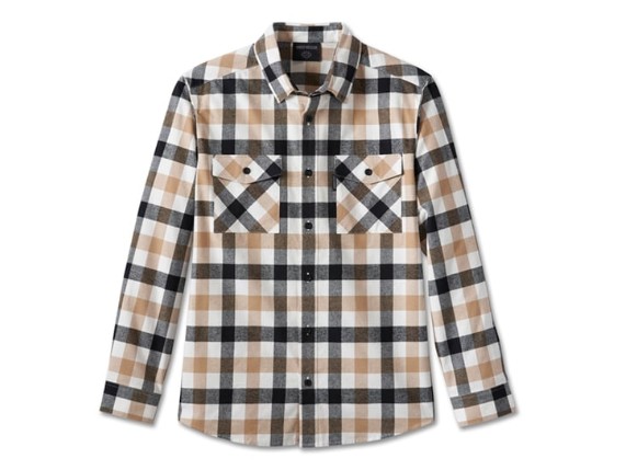 96069-24VM/000L, SHIRT-WOVEN,TAN PLAID