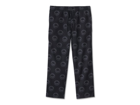96116-25VM/000M, PAJAMA SET-KNIT/WOVEN,BLACK/PR