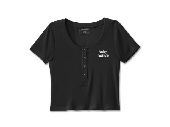 96165-25VW/002S, TEE-KNIT,BLACK
