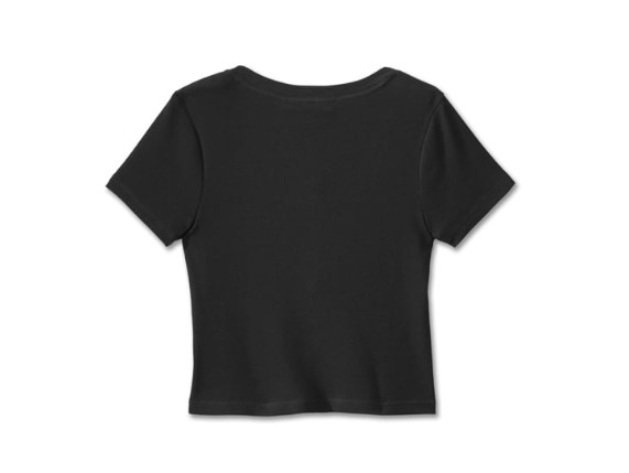 96165-25VW/002S, TEE-KNIT,BLACK