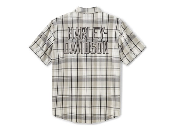 96189-26VM/000M, SHIRT-WOVEN,OFF WHITE/LIGHT GR