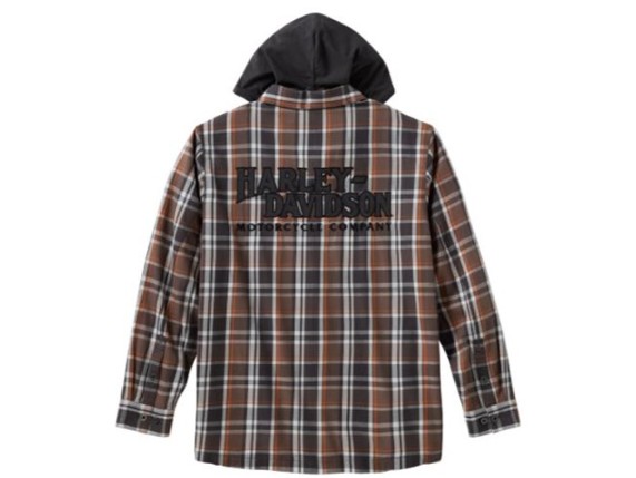 96215-26VM/000M, SHIRT-WOVEN,WARM GREY/DARK GRE