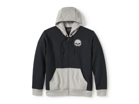 96360-25VM/000M, HOODIE-KNIT,WILLIE G,BLACK/LIG