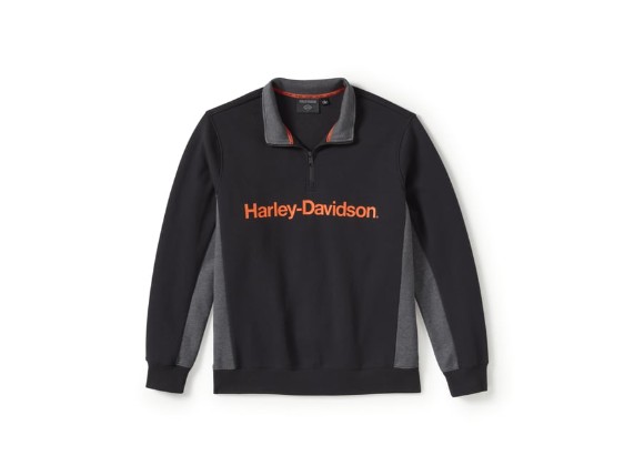 96361-25VM/000M, PULLOVER-KNIT,BLACK/HEATHER GR
