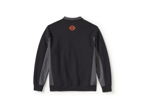 96361-25VM/000M, PULLOVER-KNIT,BLACK/HEATHER GR