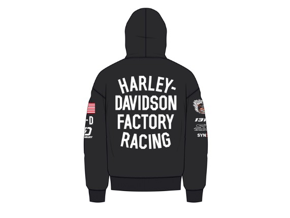 96369-26RX/000M, HOODIE-KNIT,FACTORY RACING,BLA