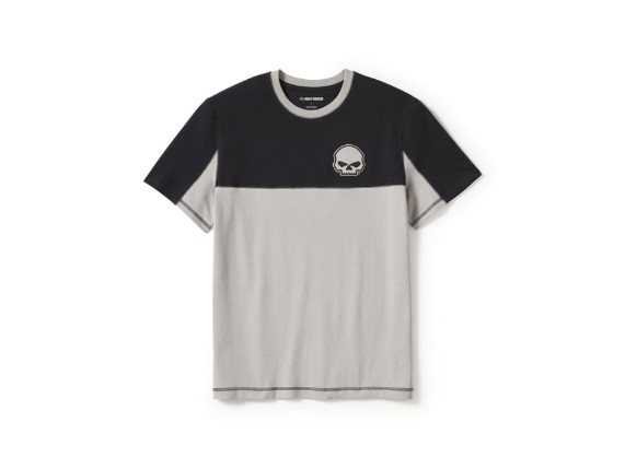 96373-25VM/000M, TEE-KNIT,WILLIE G,BLACK/LIGHT