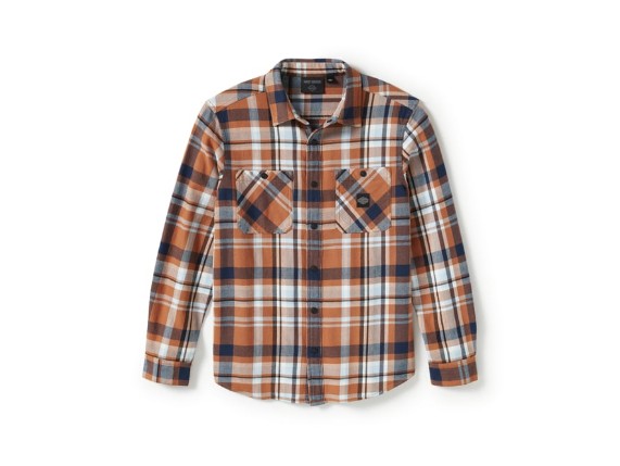 96393-25VM/000M, SHIRT-WOVEN,TAN PLAID