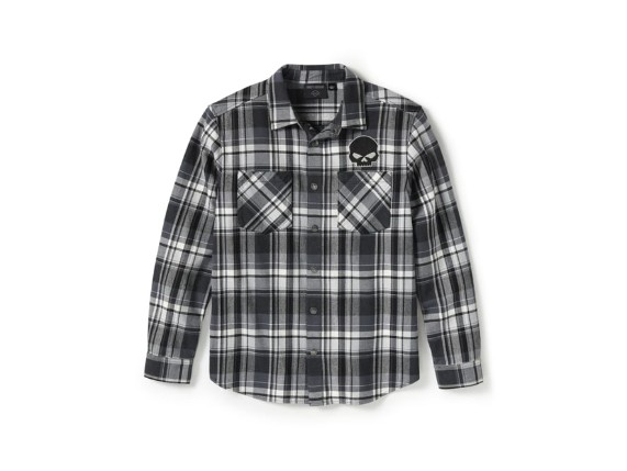 96394-25VM/000M, SHIRT-WOVEN,WILLIE G,BLK/LIGHT