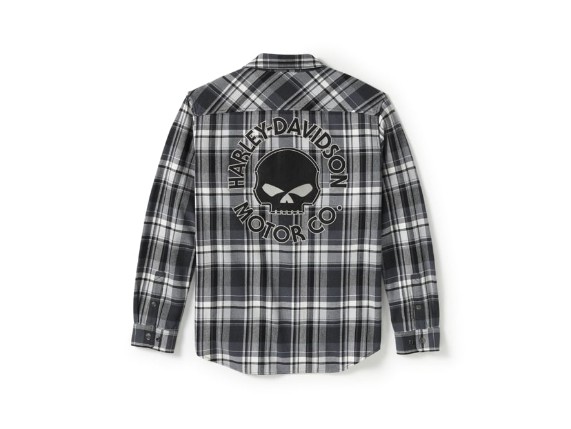 96394-25VM/000M, SHIRT-WOVEN,WILLIE G,BLK/LIGHT