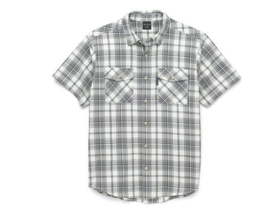 96398-22VM/000M, SHIRT-WOVEN,GREY PLAID