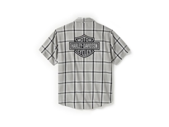 96404-25VM/000M, SHIRT-WOVEN,LIGHT GREY/DARK GR