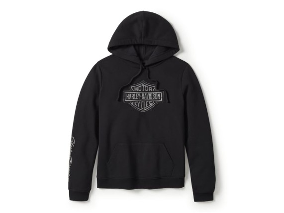 96416-25VW/002S, HOODIE-KNIT,BLACK