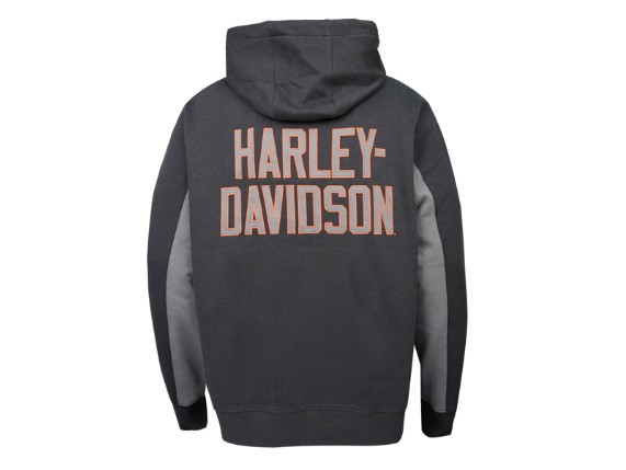 96422-26VM/000M, HOODIE-KNIT,BLACK/GREY