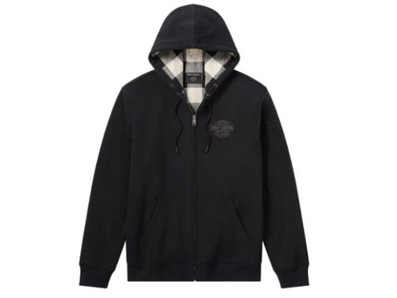 96429-26VM/000M, HOODIE-KNIT,BLACK