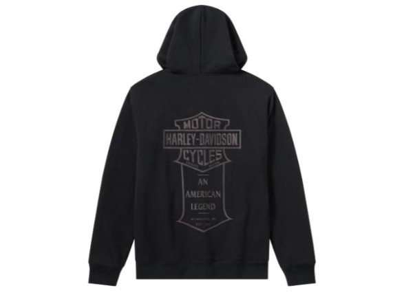 96429-26VM/000M, HOODIE-KNIT,BLACK