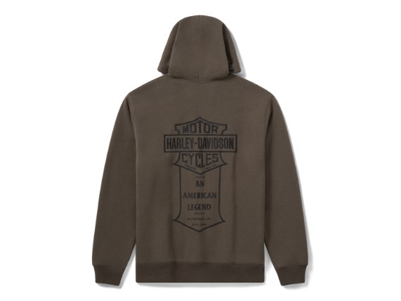96430-26VM/000M, HOODIE-KNIT,DARK GREEN