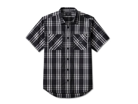 96453-24VM/000M, SHIRT-WOVEN,BLACK PLAID