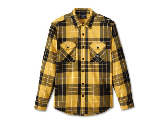 96460-24VM/000M, SHIRT-WOVEN,YELLOW PLAID