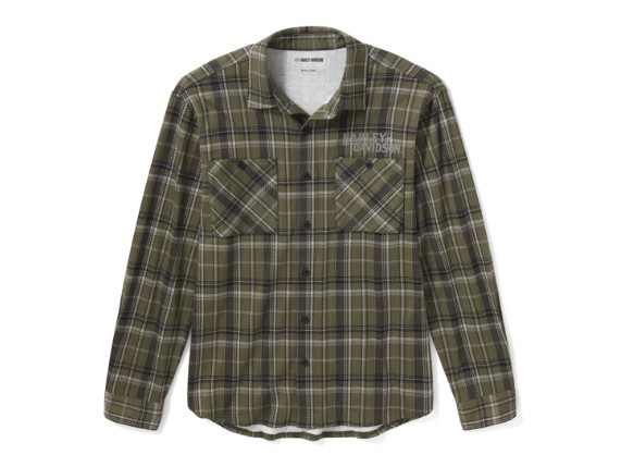 96477-26VM/000M, SHIRT-KNIT,GREEN/BLACK