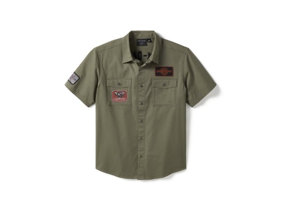 96494-25VM/000M, SHIRT-WOVEN,GREEN