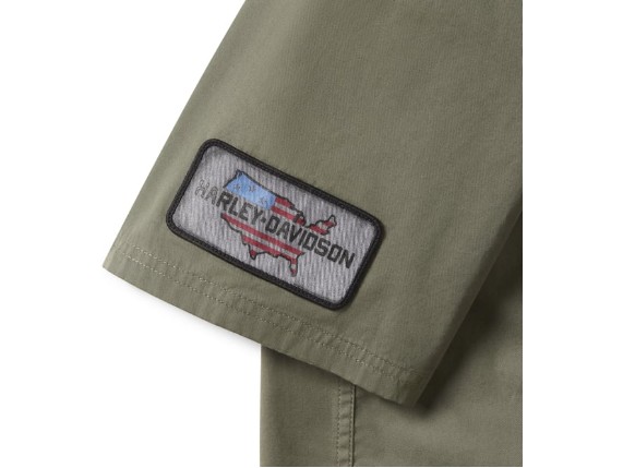 96494-25VM/000M, SHIRT-WOVEN,GREEN