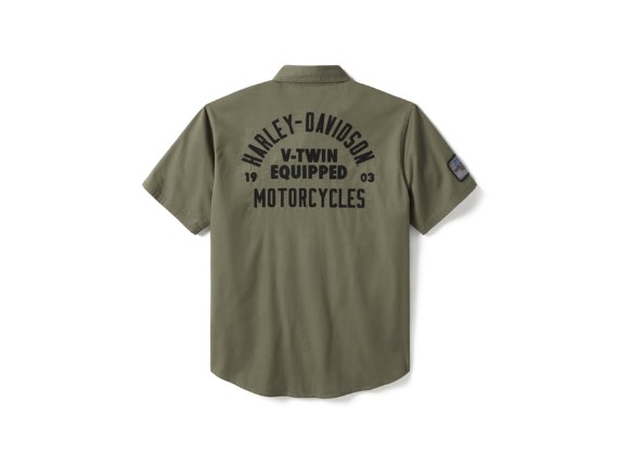 96494-25VM/000M, SHIRT-WOVEN,GREEN