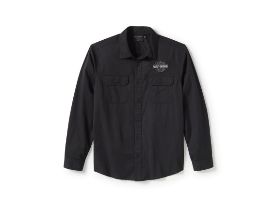 96511-25VM/000M, SHIRT-WOVEN,BLACK