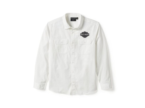 96512-25VM/000M, SHIRT-WOVEN,WHITE