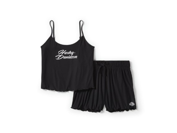 96524-25VW/002S, PAJAMA SET-KNIT,BLACK