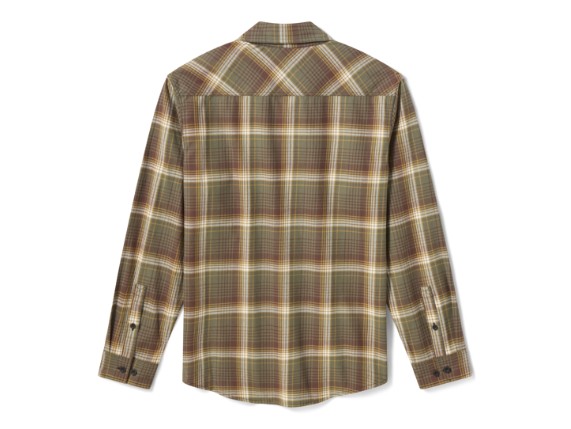 96539-26VM/000M, SHIRT-WOVEN,GREEN/BLACK PLAID