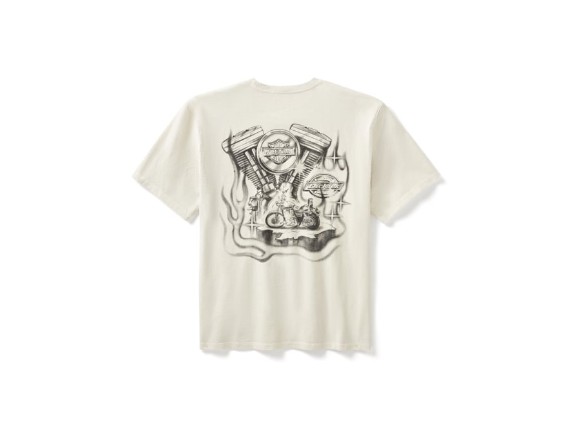 96571-25VM/000M, TEE-DICKIES,KNIT,V TWIN ENGINE