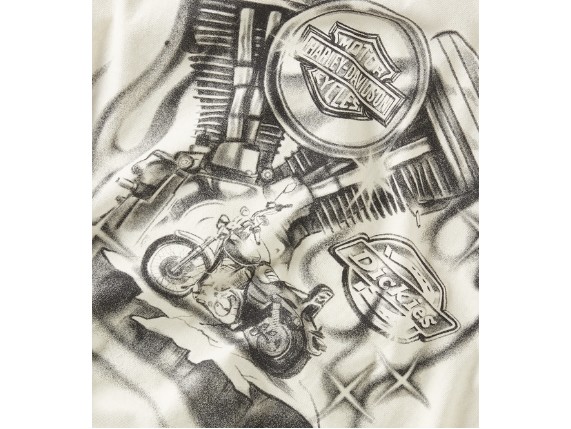 96571-25VM/000M, TEE-DICKIES,KNIT,V TWIN ENGINE