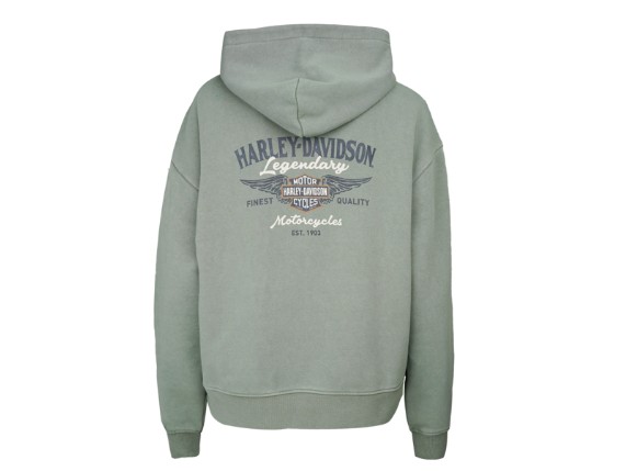 96611-26VW/000S, HOODIE-KNIT,LIGHT GREEN