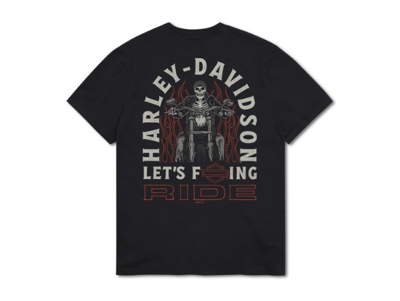 96659-25VM/000M, TEE-KNIT,LFR MOTO RIDER,BLACK