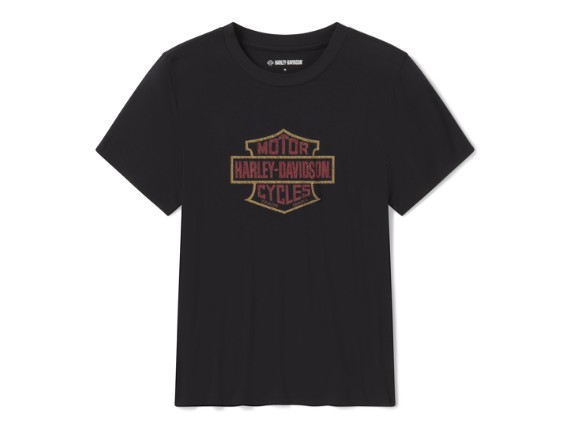 96663-26VW/000S, TEE-KNIT,BLACK