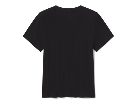 96663-26VW/000S, TEE-KNIT,BLACK