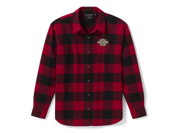 96727-26VW/000S, SHIRT JACKET-WOVEN,DARK RED/BL