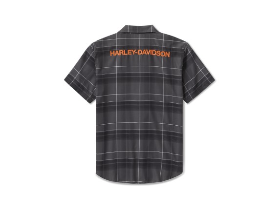96735-25VM/000M, SHIRT-WOVEN,GREY/BLACK PLAID