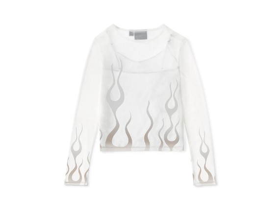 96764-25VW/002S, TOP-KNIT,OFF WHITE