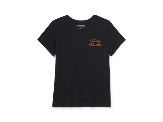 96767-25VW/002S, TEE-KNIT,BLACK