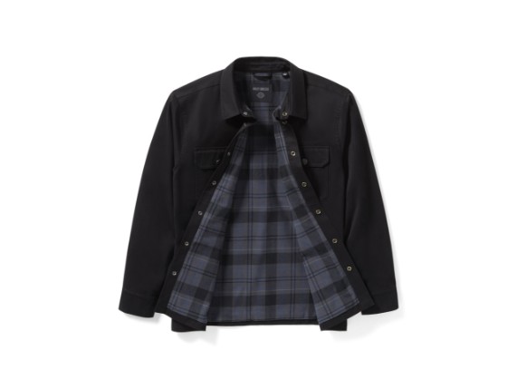 96809-25VM/000M, SHIRT JACKET-WOVEN,BLACK
