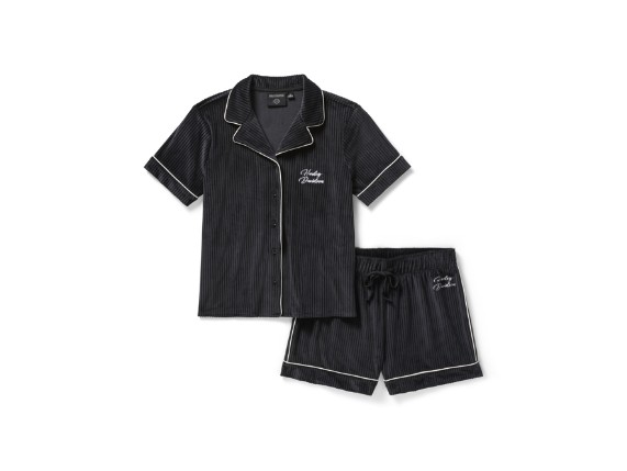 96825-25VW/000M, PAJAMA SET-KNIT,BLACK