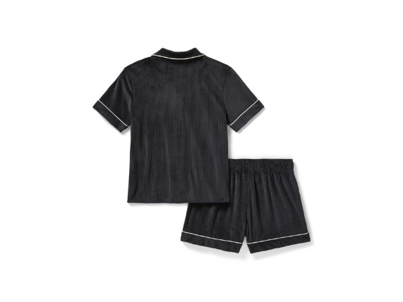 96825-25VW/000M, PAJAMA SET-KNIT,BLACK