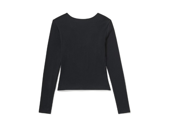 96839-25VW/002S, TOP-KNIT,BLACK