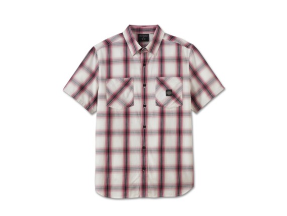 96858-23VM/000M, SHIRT-WOVEN,RED PLAID