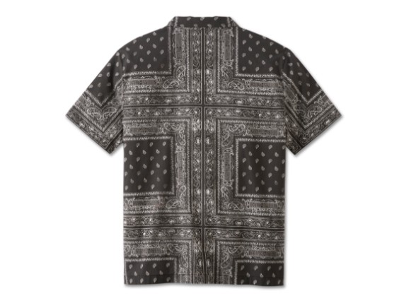 96861-23VM/000M, SHIRT-WOVEN,BLACK PRINT